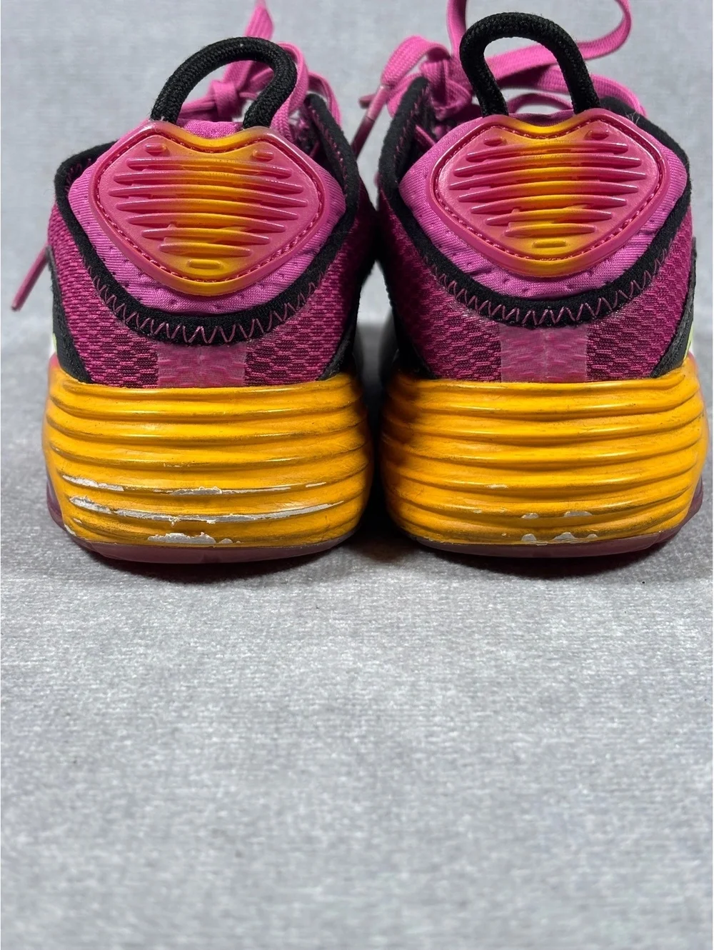 Nike Air Max 2090 PS Active Fuchsia Pink Orange Kids Size 13.5C CZ7661-600